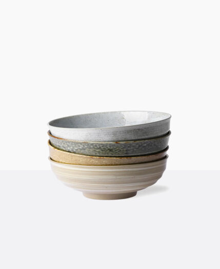 Mino ware Japanese Pottery Rice Bowl